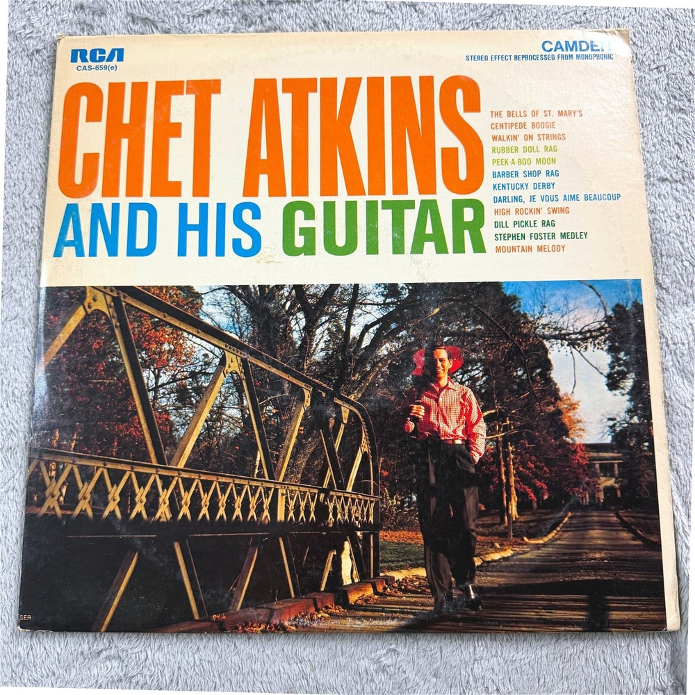 Chet Atkins and His Guitar Vinyl LP RCA Camden CAS-659(e) 1964 Stereo Country